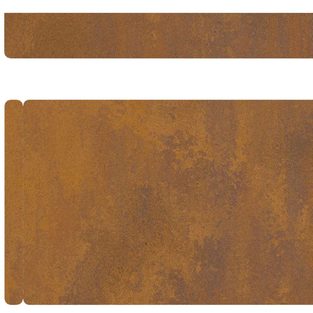 Tuin Grasperkafwerking Roestig 450 x 10 cm Cortenstaal