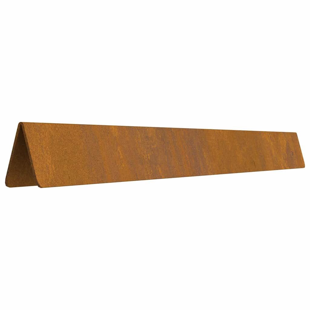 Tuin Grasperkafwerking Roestig 450 x 10 cm Cortenstaal