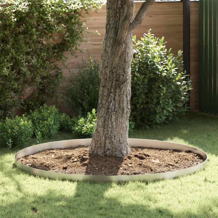 Tuin Grasperkafwerking Zilver 450 x 15 cm Roestvrij staal