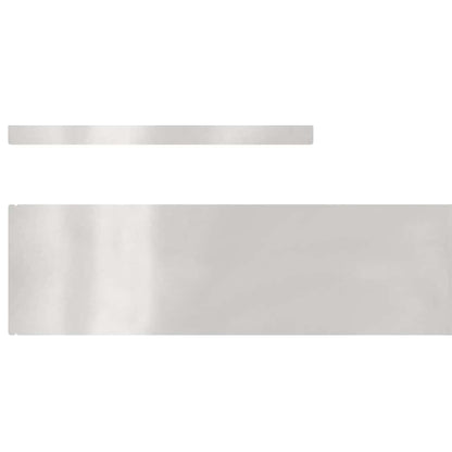 Tuin Grasperkafwerking 4 pcs Zilver 450 x 15 cm Roestvrij staal