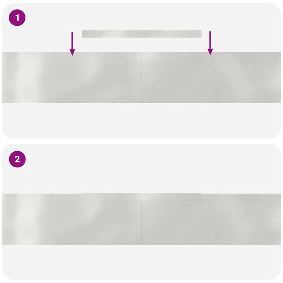 Tuin Grasperkafwerking 4 pcs Zilver 450 x 15 cm Roestvrij staal