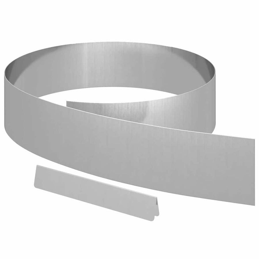 Tuin Grasperkafwerking Zilver 450 x 15 cm Gegalvaniseerd staal