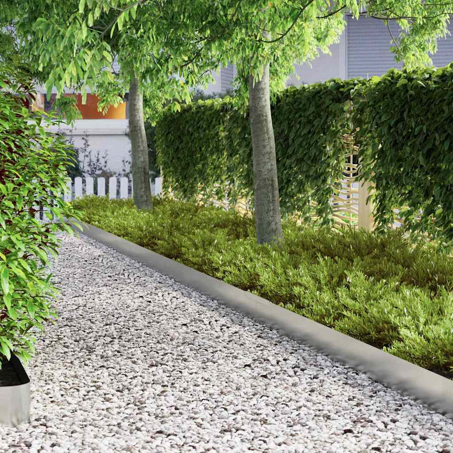 Tuin Grasperkafwerking 4 pcs Zilver 450 x 15 cm