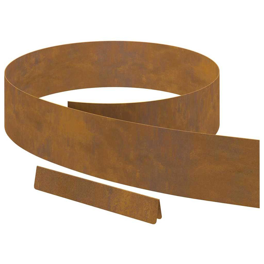 Tuin Grasperkafwerking Roestig 450 x 15 cm Cortenstaal