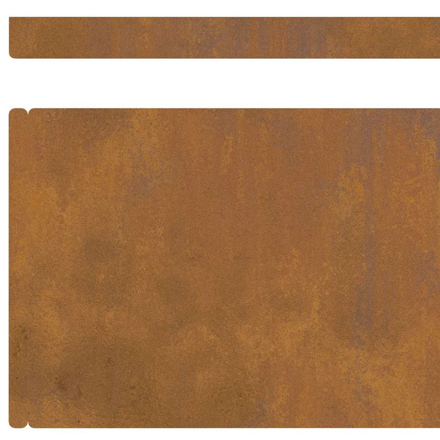 Tuin Grasperkafwerking 4 pcs Roestig 450 x 15 cm Cortenstaal