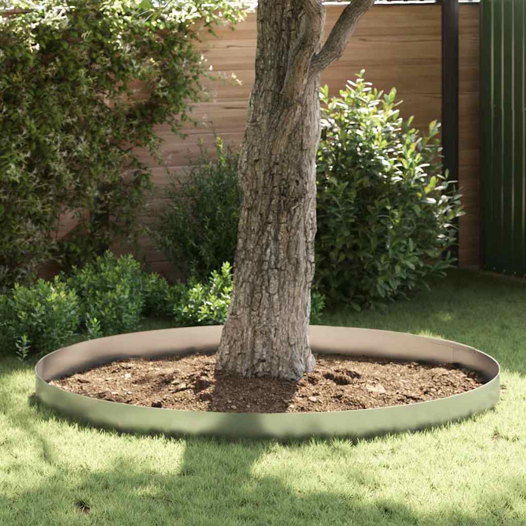 Tuin Grasperkafwerking Zilver 450 x 20 cm Gegalvaniseerd staal