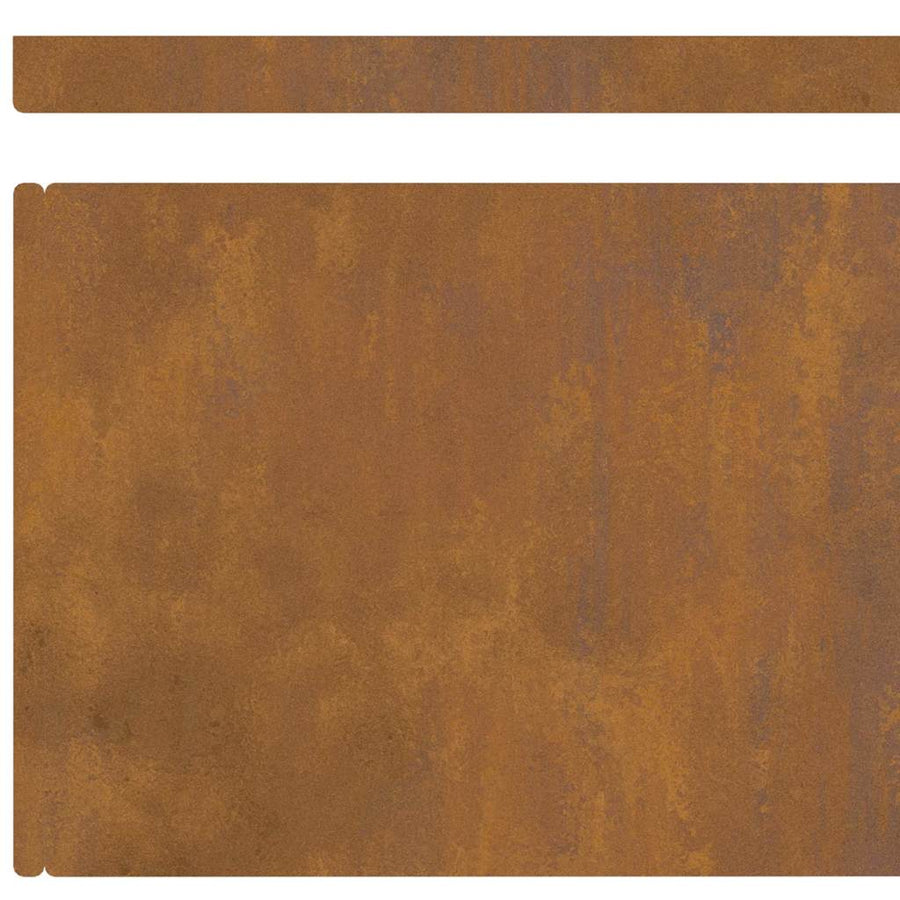 Tuin Grasperkafwerking Roestig 450 x 20 cm Cortenstaal