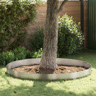 Tuinrand 450x25 cm roestvrij staal zilver
