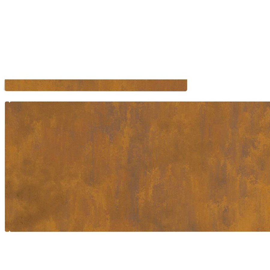 Tuin Grasperkafwerking Roestig 450 x 25 cm Cortenstaal