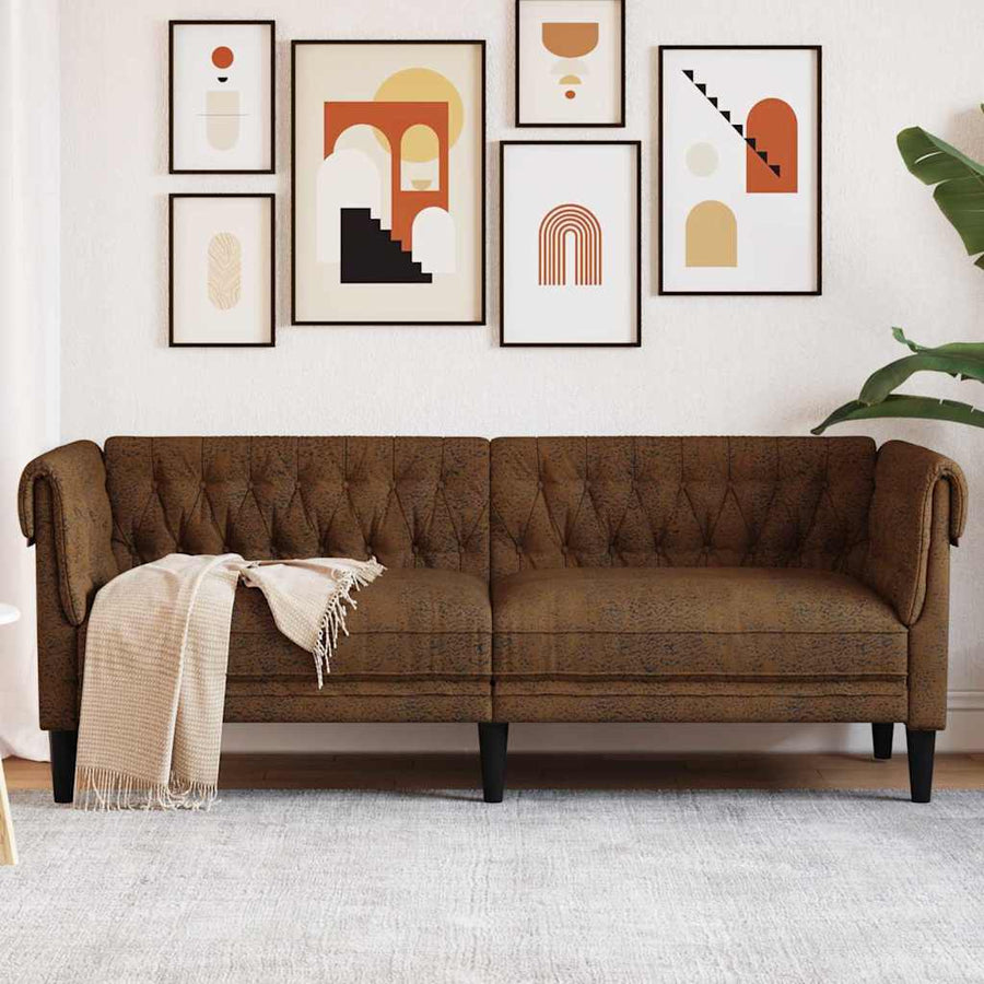 Bank Bruin 201,5 x 74,5 x 74,5 cm Polyester