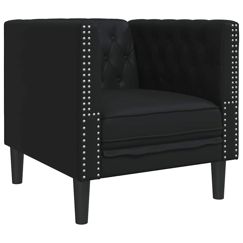 Bank Zwart 74,5 x 71 x 70,5 cm PVC