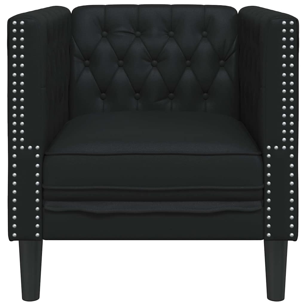 Bank Zwart 74,5 x 71 x 70,5 cm PVC