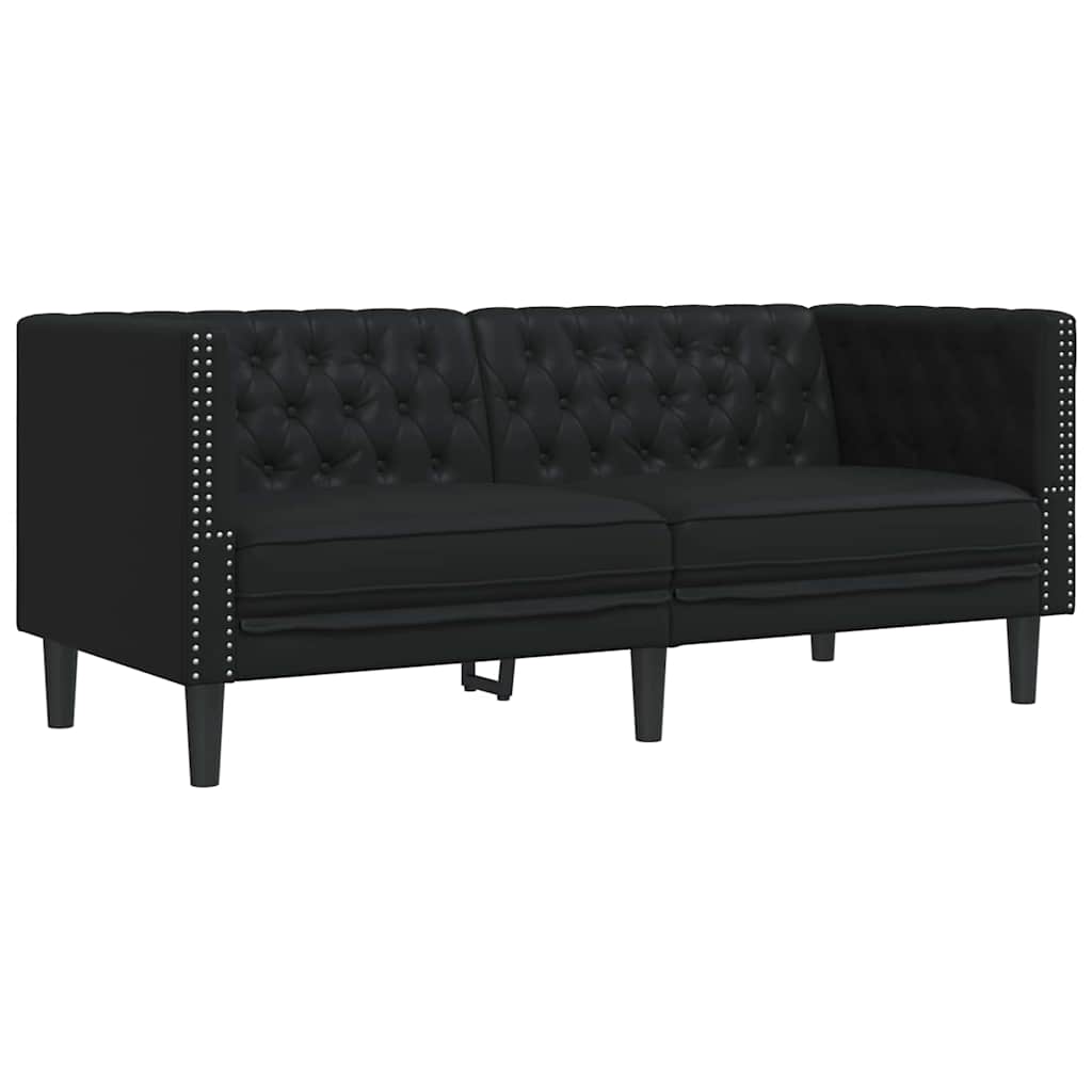 Bank Zwart 174 x 74,5 x 70,5 cm PVC