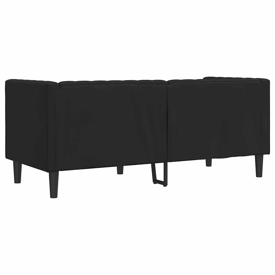 Bank Zwart 174 x 74,5 x 70,5 cm PVC