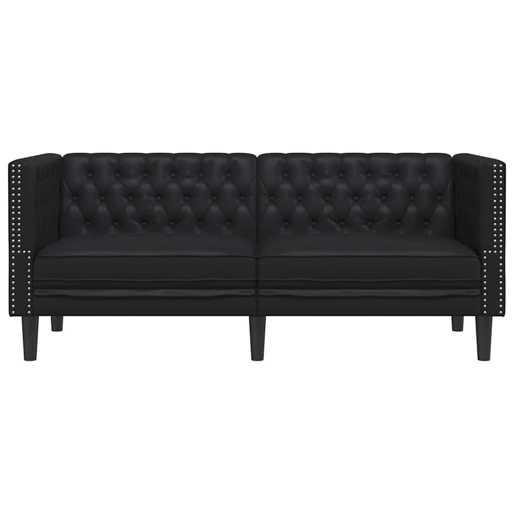 Bank Zwart 174 x 74,5 x 70,5 cm PVC