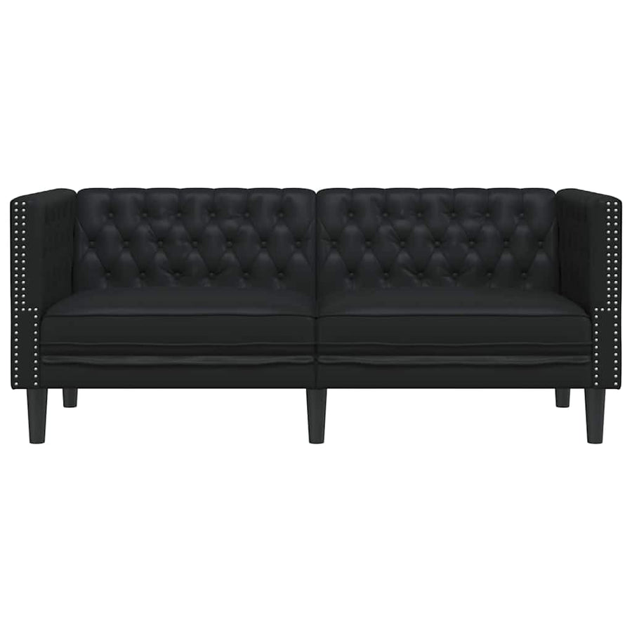Bank Zwart 174 x 74,5 x 70,5 cm PVC