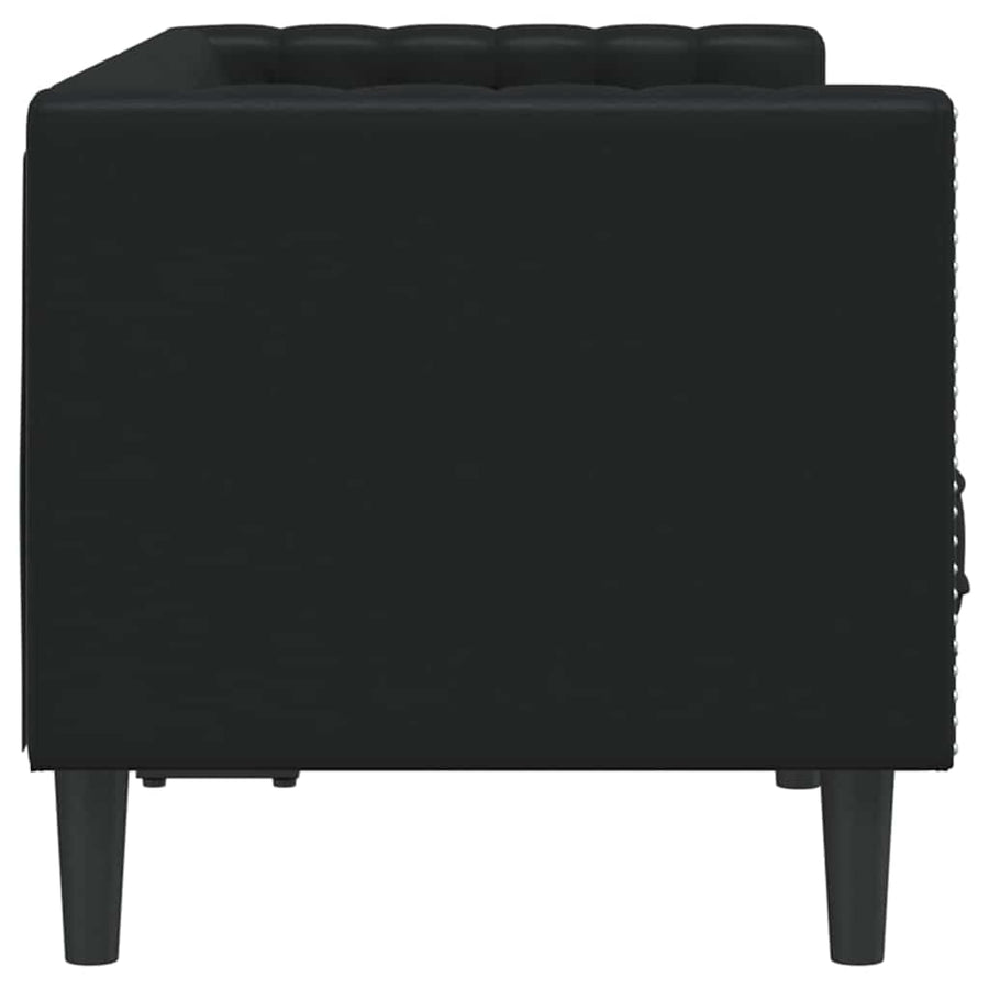 Bank Zwart 174 x 74,5 x 70,5 cm PVC