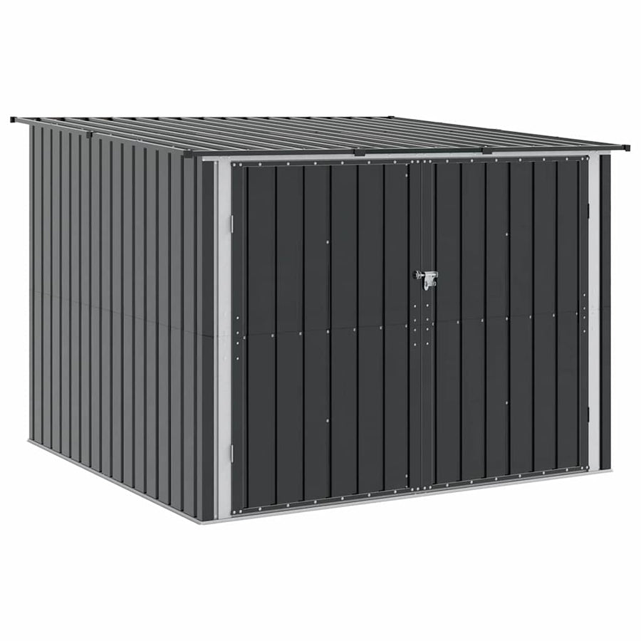 Fietsschuurtje 3 pcs Antraciet 215 x 206 x 157 cm Metaal