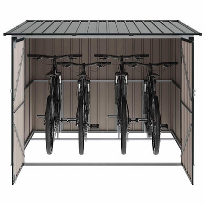 Fietsschuurtje 3 pcs Antraciet 215 x 206 x 157 cm Metaal