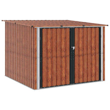 Fietsschuurtje 3 pcs Bruin 215 x 206 x 157 cm Metaal
