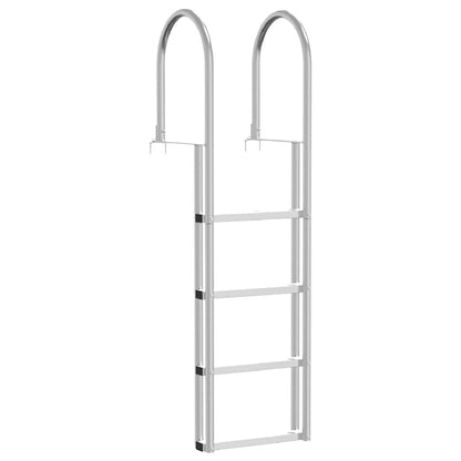 4-treden haventrap Zilver 45 ×11,5 ×162 cm Aluminium