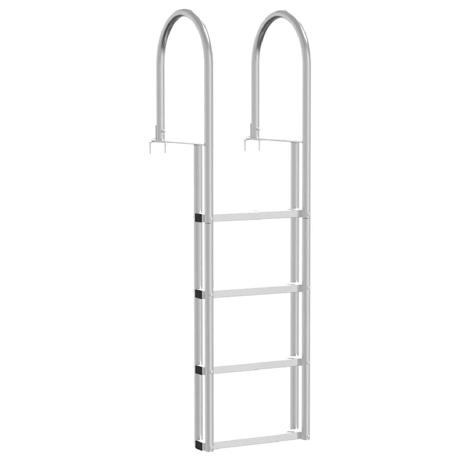 4-treden haventrap Zilver 45 ×11,5 ×162 cm Aluminium