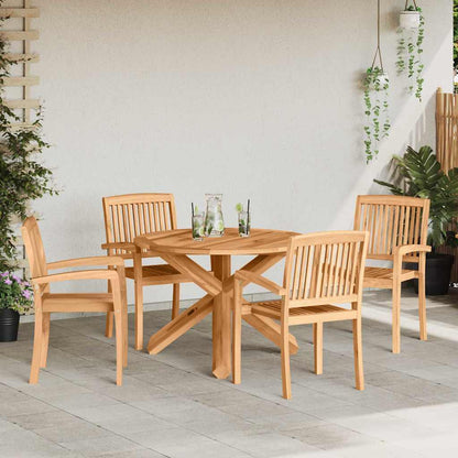 Tuin Eetset 3 pcs Bruin 109 x 109 x 74 cm