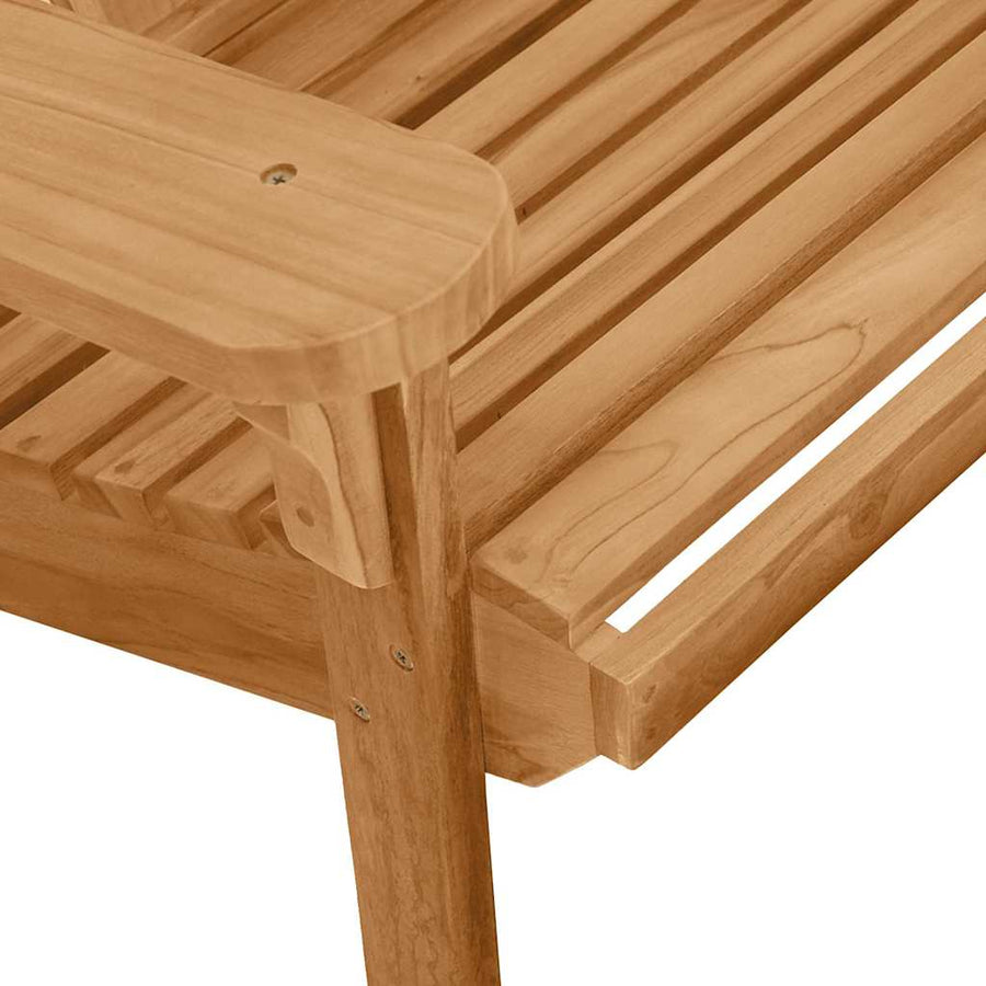 Adirondack Schommelstoel 2 st Bruin Massief teakhout