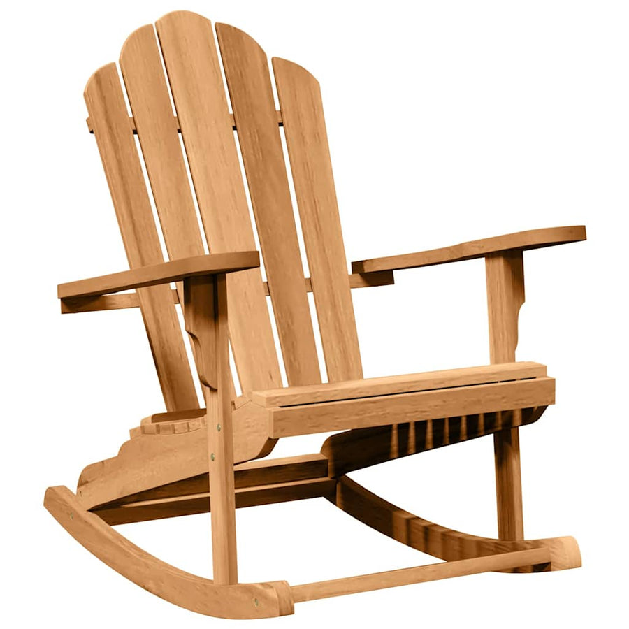Adirondack Schommelstoel 2 st Bruin Massief teakhout