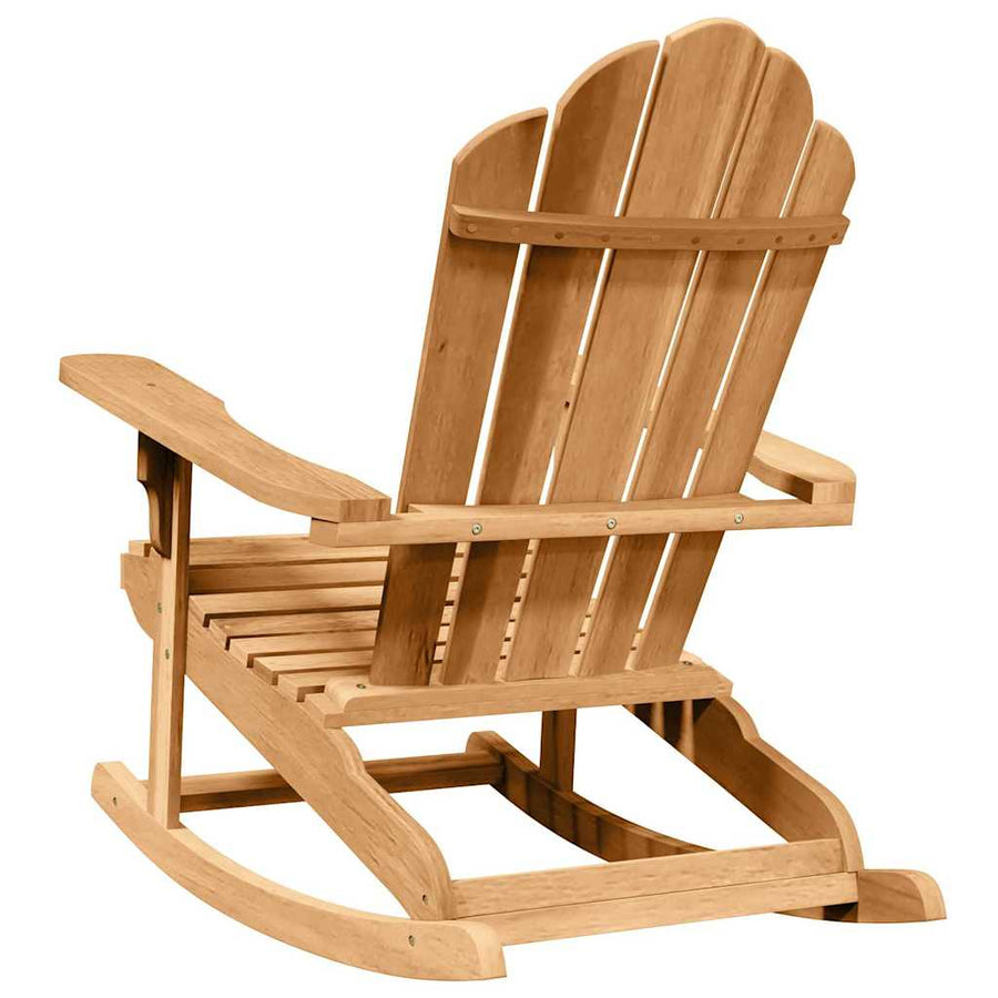 Adirondack Schommelstoel 2 st Bruin Massief teakhout