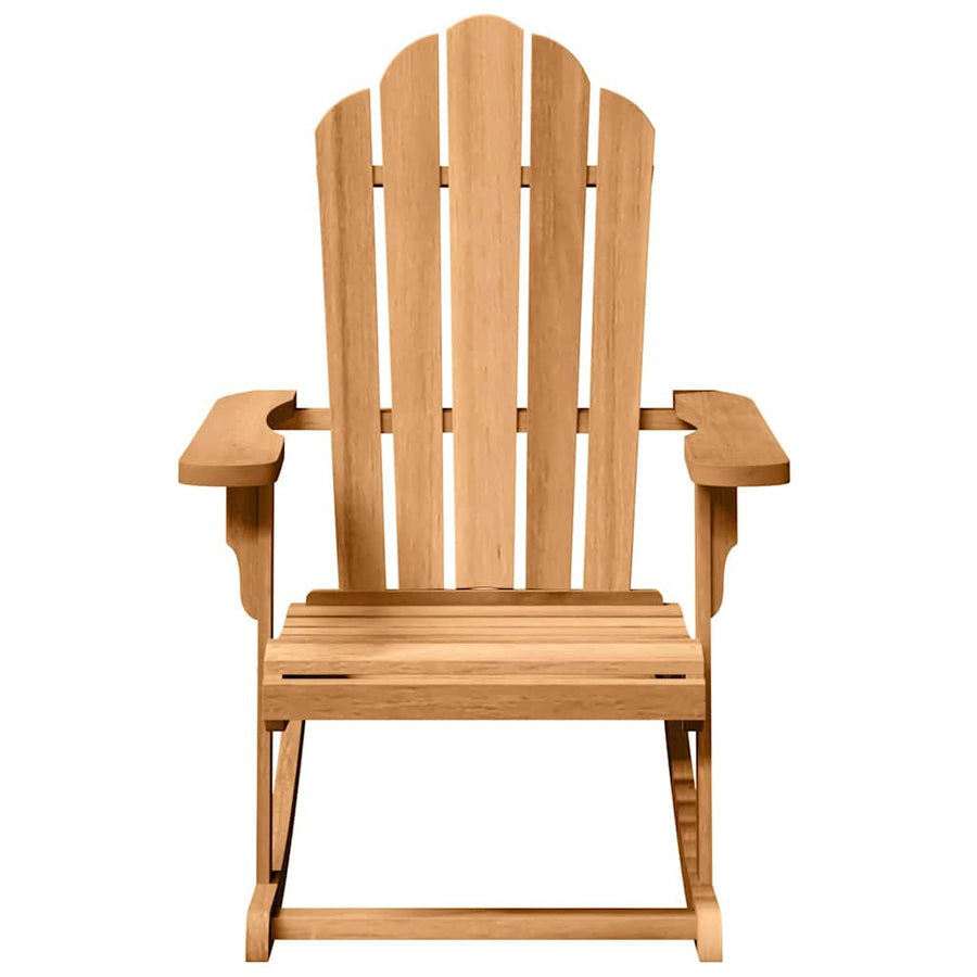 Adirondack Schommelstoel 2 st Bruin Massief teakhout