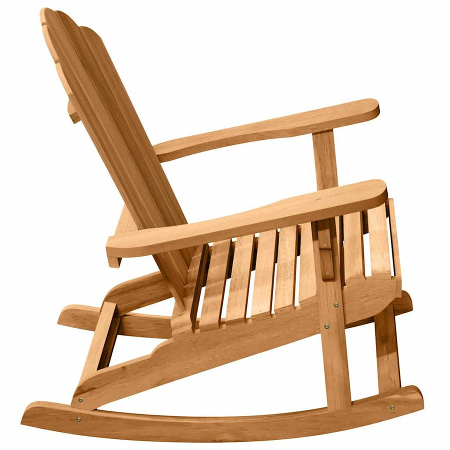 Adirondack Schommelstoel 2 st Bruin Massief teakhout