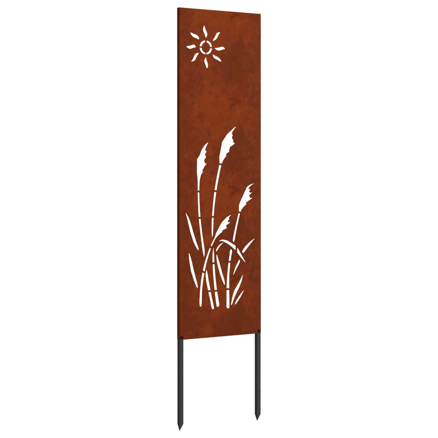 Tuin Privacy Screen Fretwerk Roestig 32 x 140 cm weervast staal