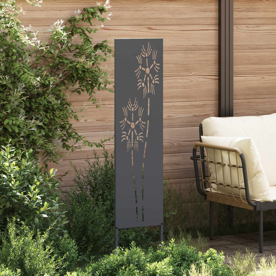 Tuin Privacy Screen Antraciet 32 x 140 cm Koudgewalst staal