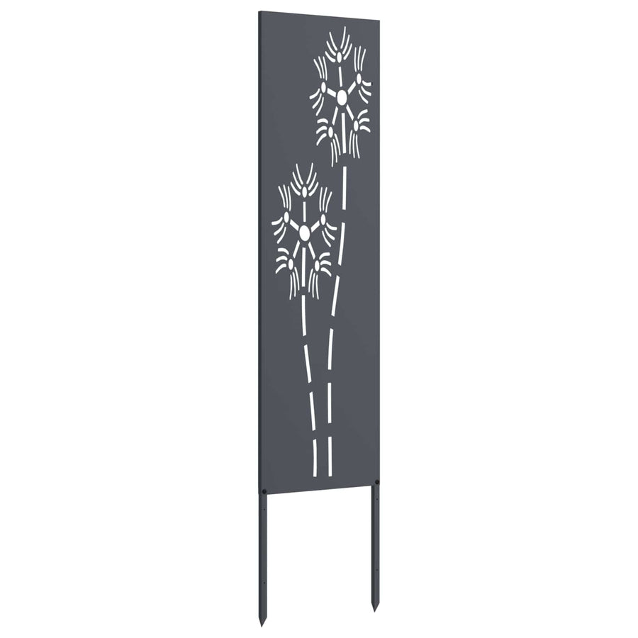 Tuin Privacy Screen Antraciet 32 x 140 cm Koudgewalst staal