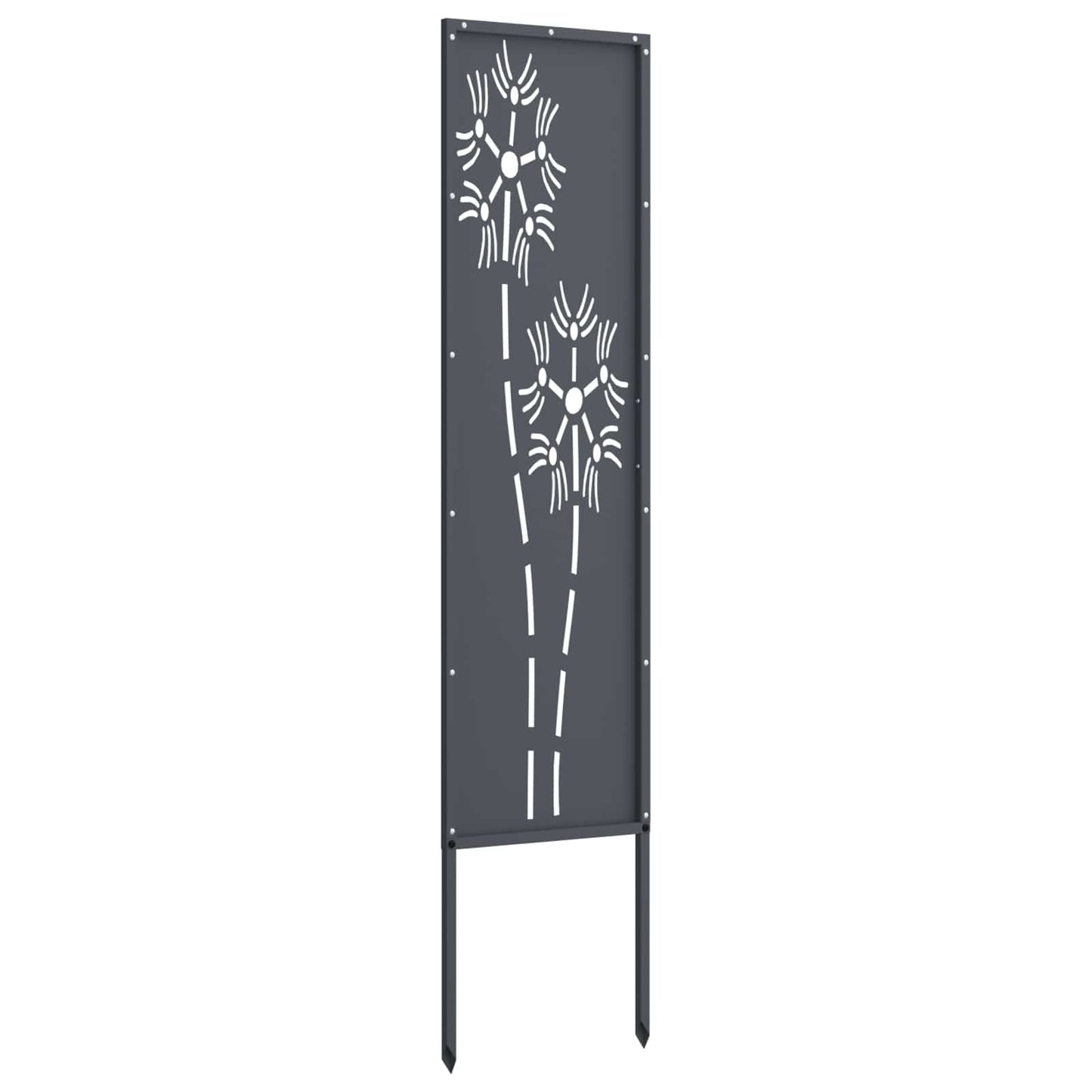 Tuin Privacy Screen Antraciet 32 x 140 cm Koudgewalst staal