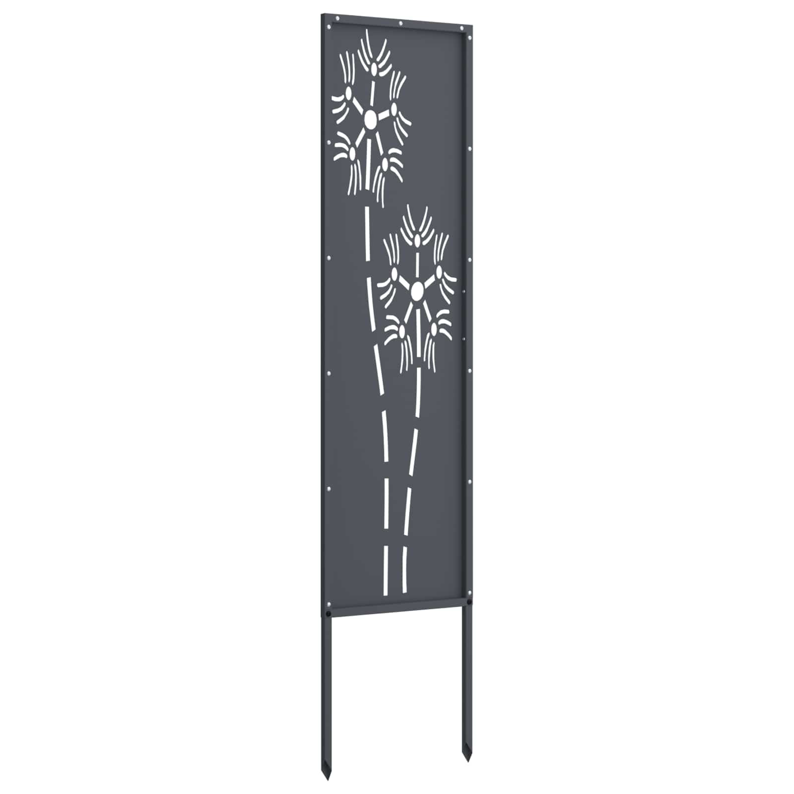 Tuin Privacy Screen Antraciet 32 x 140 cm Koudgewalst staal