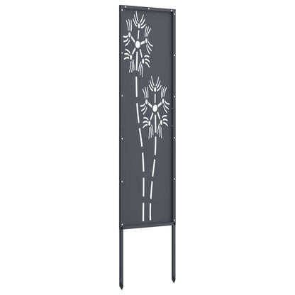 Tuin Privacy Screen Antraciet 32 x 140 cm Koudgewalst staal