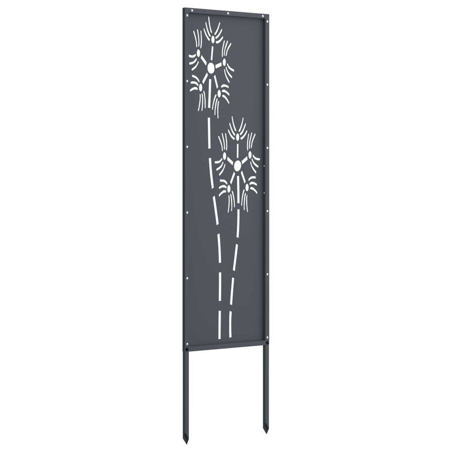 Tuin Privacy Screen Antraciet 32 x 140 cm Koudgewalst staal