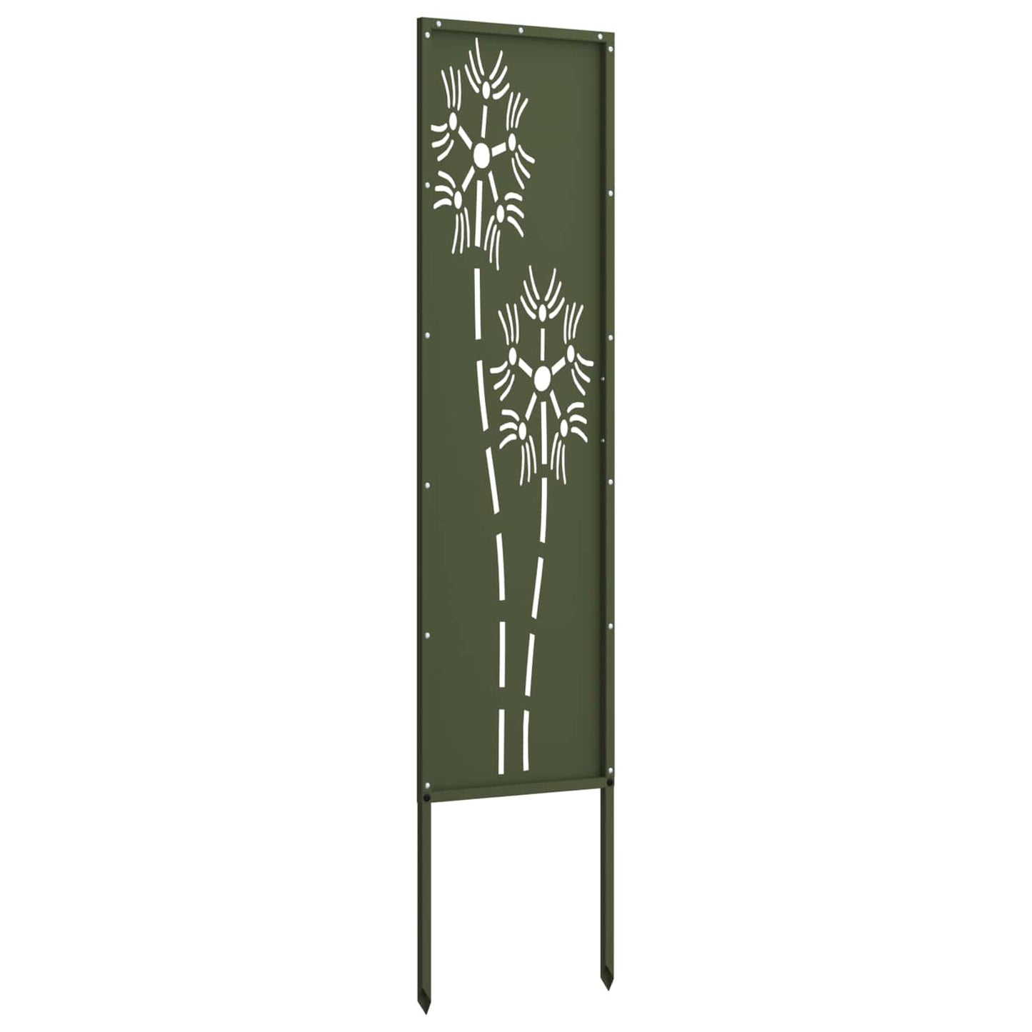 Tuin Privacy Screen Olijfgroen 32 x 140 cm Koudgewalst staal