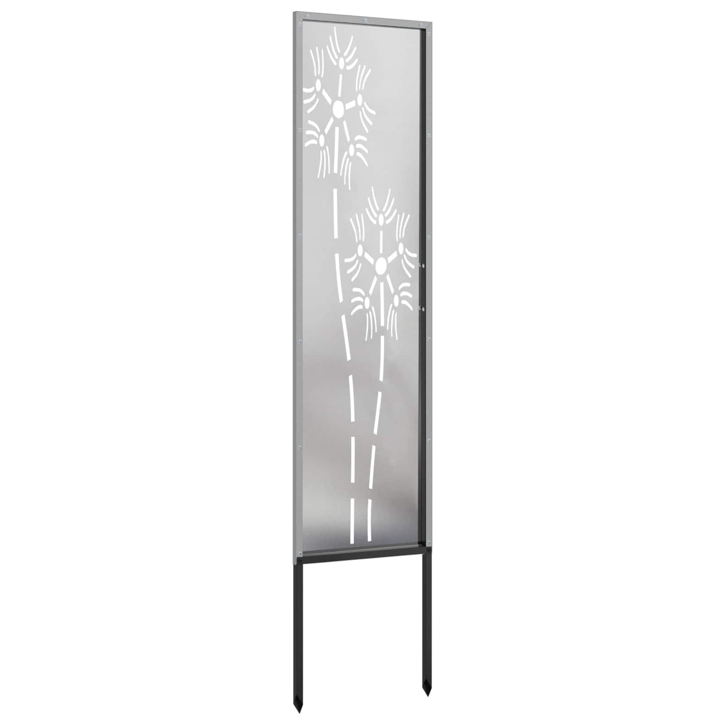 Tuin Privacy Screen Fretwerk Zilver 32 x 140 cm Roestvrij staal