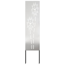 Tuin Privacy Screen Fretwerk Zilver 32 x 140 cm Roestvrij staal