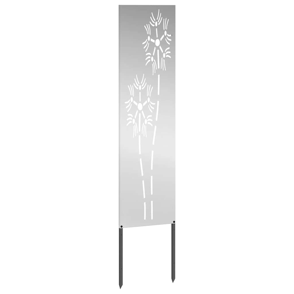 Tuin Privacy Screen Zilver 32 x 140 cm Gegalvaniseerd staal