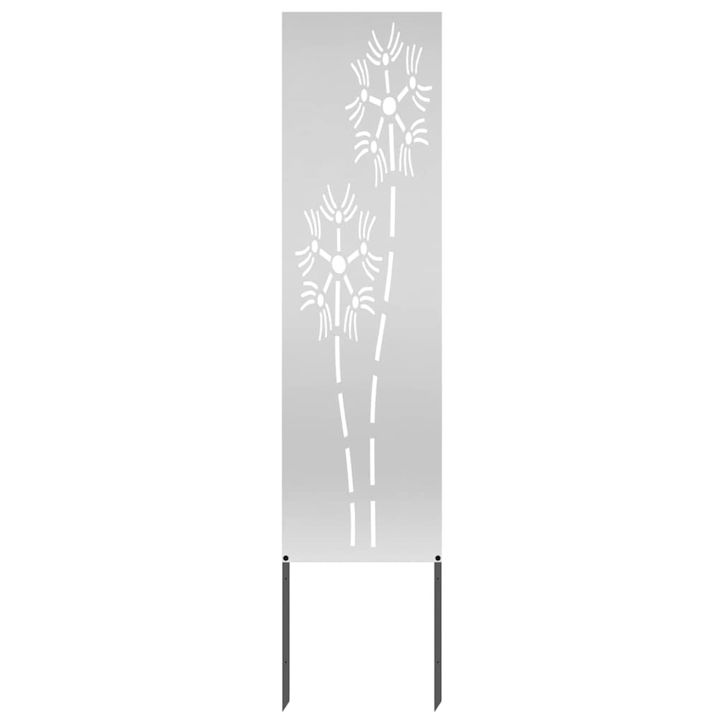 Tuin Privacy Screen Zilver 32 x 140 cm Gegalvaniseerd staal