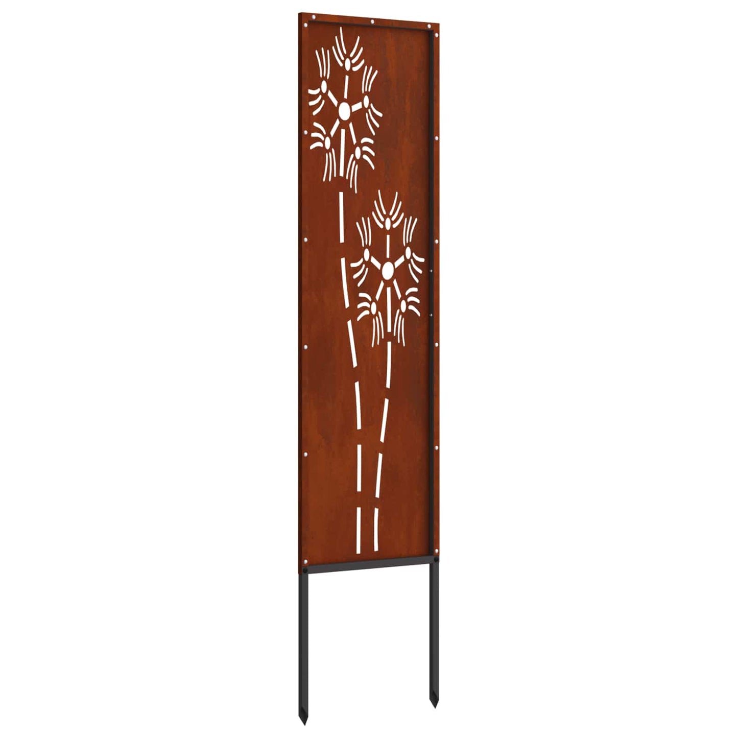 Tuin Privacy Screen Fretwerk Roestig 32 x 140 cm Cortenstaal