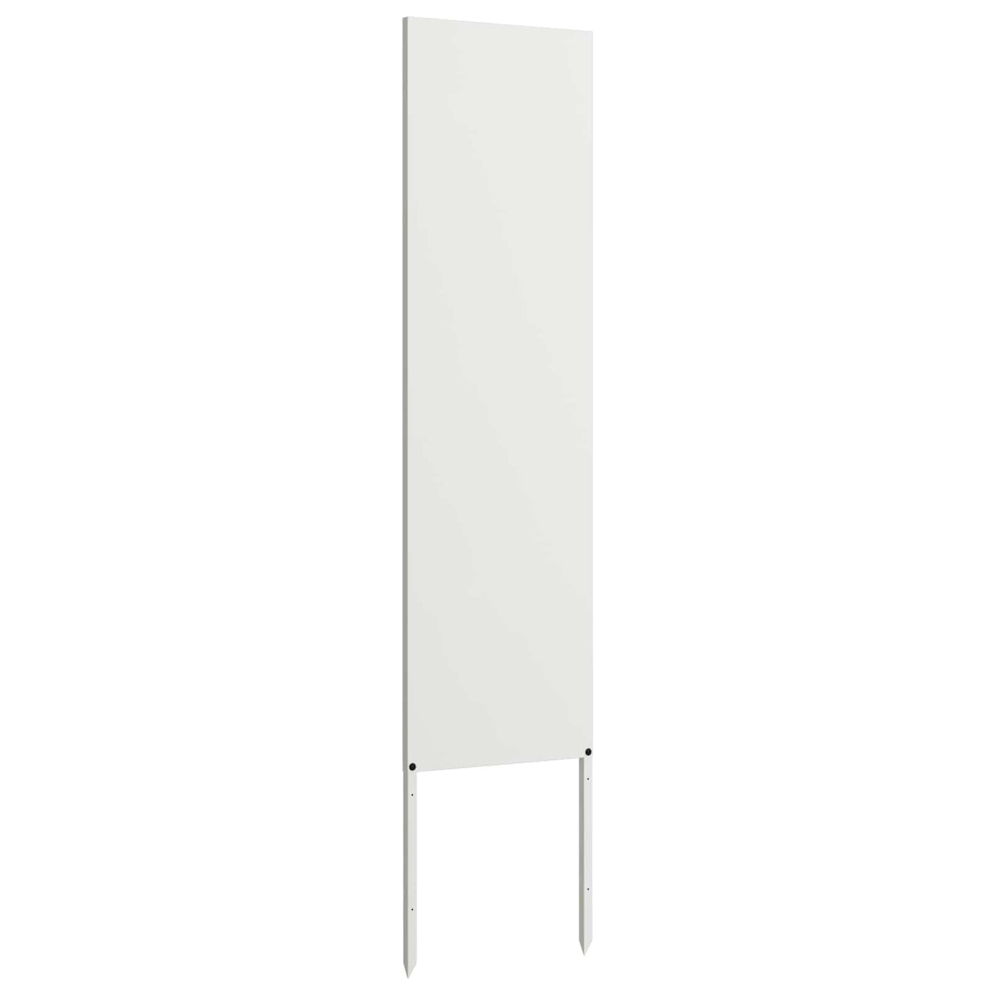 Tuin Privacy Screen Fretwerk Wit 32 x 140 cm Koudgewalst staal