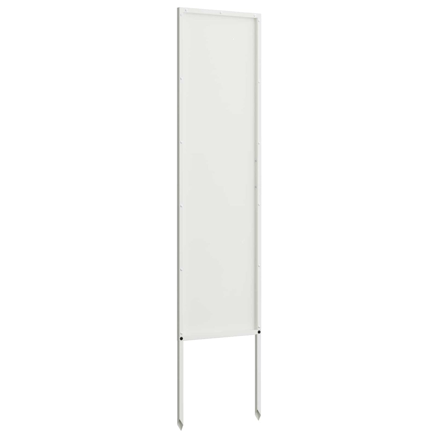 Tuin Privacy Screen Fretwerk Wit 32 x 140 cm Koudgewalst staal
