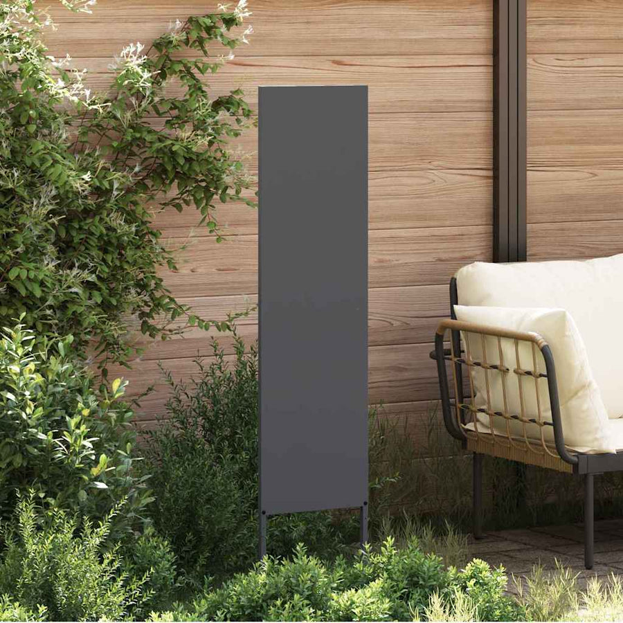 Tuin decoratief paneel Antraciet 32 x 140 cm Koudgewalst staal
