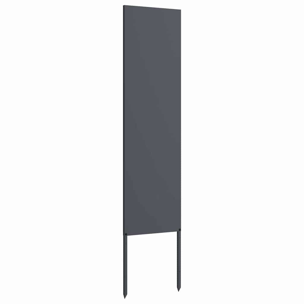 Tuin decoratief paneel Antraciet 32 x 140 cm Koudgewalst staal