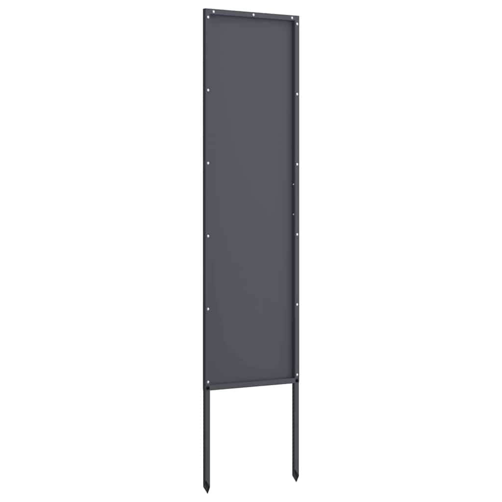 Tuin decoratief paneel Antraciet 32 x 140 cm Koudgewalst staal